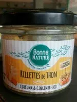 Mängden socker i Rillettes de thon Curcuma et gingembre