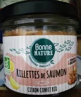 Mängden socker i Rillettes de saumon citron confit bio