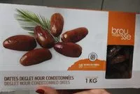 Mängden socker i Dattes Deglet Nour conditionnées