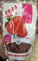 Mängden socker i Fraises déshydratées