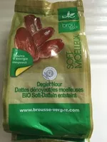 Mängden socker i Dattes deglet nour, Biologique, moelleuses denoyautees, sachet