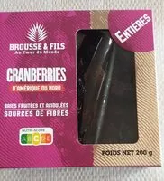 Mängden socker i Cranberries d'Amérique du nord
