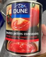 Mängden socker i Tomates pelees concassees
