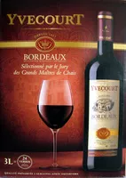Mängden socker i Vin Bordeaux rouge Yvecourt