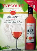 Mängden socker i Bordeaux rosé Appellation Bordeaux Contrôlée Yvecourt