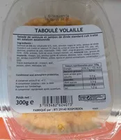Mängden socker i Taboulé volaille
