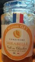 Mängden socker i Confiture mirabelle