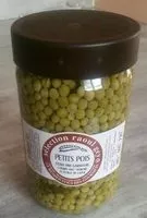 Mängden socker i Petits Pois sélection Raoul Gey