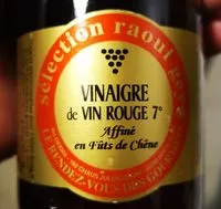 Mängden socker i Vinaigre de vin rouge 7°