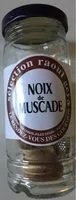 Mängden socker i Noix de muscade