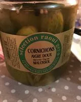 Mängden socker i Cornichons aigre doux malossol