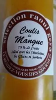 Mängden socker i Coulis de mangue