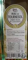 Mängden socker i Huile de tournesol