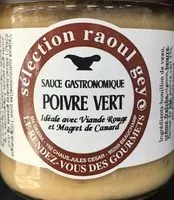 Mängden socker i Sauce gastronomique au poivre vert