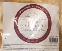 Mängden socker i Chips artisanales piments d’espelette