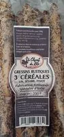 Mängden socker i Gressins rustiques 3 céréales lin sésame pavot