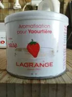 Mängden socker i Lagrange - Aromatisation Yaourt Fraise - 380020
