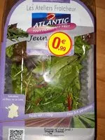 Mängden socker i Mesclun barquette 125g origine Union Européenne