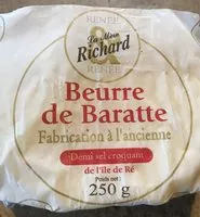 Mängden socker i Beurre de Baratte demi sel