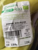 Mängden socker i Banane biologiche