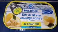 Mängden socker i Foie de morue sauvage nature au citron bio