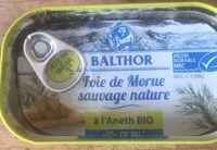 Mängden socker i Foie de morue sauvage nature à l’aneth bio