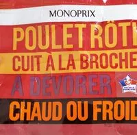 Mängden socker i Poulet rôti cuit à la broche