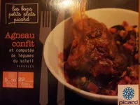 Mängden socker i agneau confit et compotėe de légumes du soleil