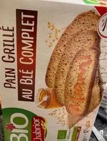 Mängden socker i Pain grille au ble complet