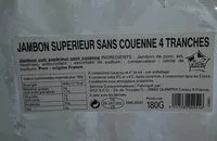 Mängden socker i Jambon supérieur