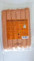 Mängden socker i Saucisse de Strasbourg x6