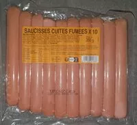 Mängden socker i Saucisses cuites fumées x10