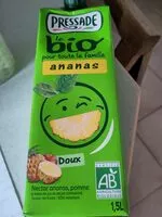 Mängden socker i Nectar ananas pomme bio