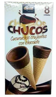 Mängden socker i Chucos cucuruchos crujientes con chocolate