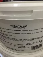 Mängden socker i Fondant blanc