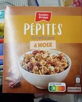Mängden socker i Pépites croustillantes 4 noix