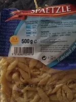 Mängden socker i Spaetzle