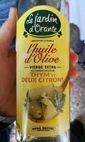 Mängden socker i Huile d'olive extra vierge thym, citrons