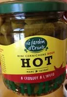 Mängden socker i Cornichons recette hot