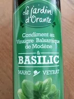 Mängden socker i Vinaigre balsamique de Modène & basilic