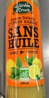 Mängden socker i Sauce salade Bio sans huile Citron Basilic 25cl