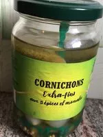 Mängden socker i Cornichons aux 5 aromates 185g