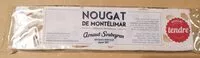 Mängden socker i Nougat de Montélimar