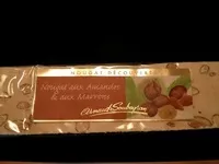 Mängden socker i Nougat aux amandes et aux marrons