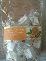 Mängden socker i Nougat aux Amandes et Écorces d'Oranges Confites