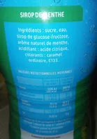Mängden socker i Oasis sirop menthe