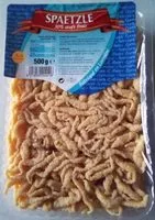 Mängden socker i SPAETZLE 30% Oeufs frais