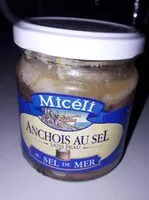 Mängden socker i Anchois au sel