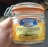 Mängden socker i Filet D'anchois Allongés à L'huile D'olive