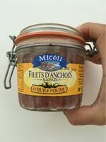 Mängden socker i Filet d'anchois allongés à l'huile d'olive